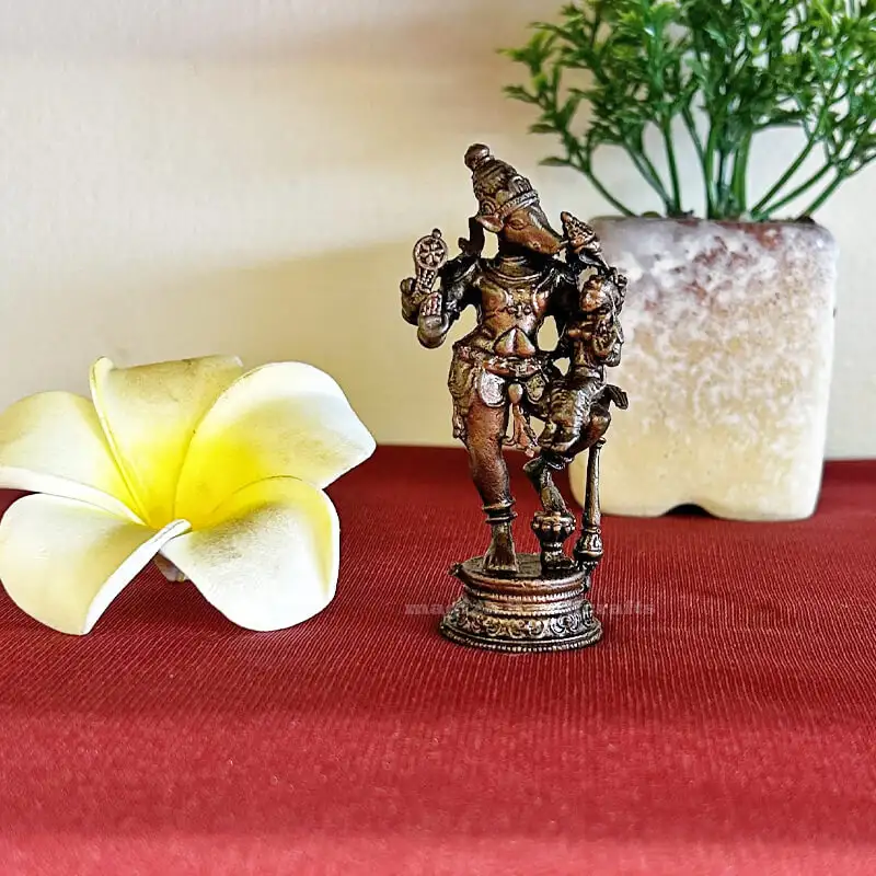 3 inches copper Lakshmi Varahar idol - image 1